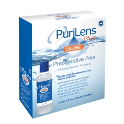 3 Pack PuriLens Plus Preservative Free Saline
